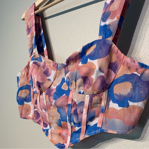 CIDER‎ | Limited Edition Watercolor Corset Top - Picture 3 of 8